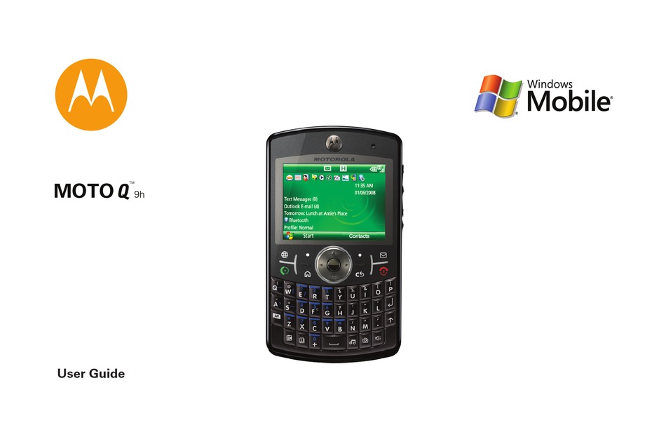 MOTOROLA MOTO Q 6802935J46 CELL PHONE USER MANUAL ManualsLib