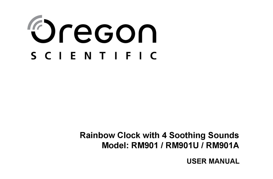 Impostazione Manuale Dell'ora; Opzioni Audio; Suoni Rilassanti - Oregon  Scientific RM901A User Manual [Page 37]