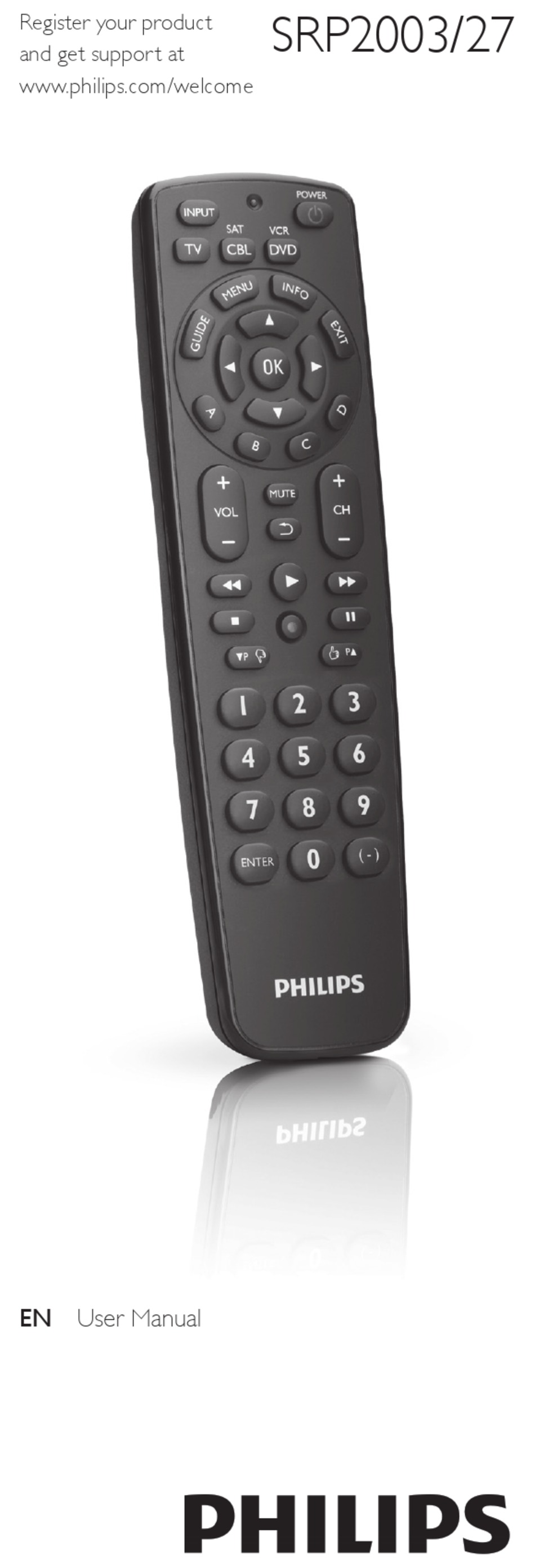 PHILIPS SRP2003/27 USER MANUAL Pdf Download | ManualsLib