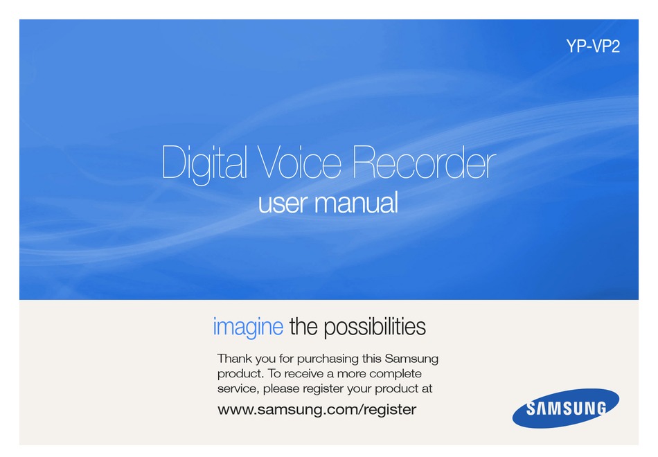 samsung-digital-voice-recorder-yp-vp2-voice-recorder-user-manual