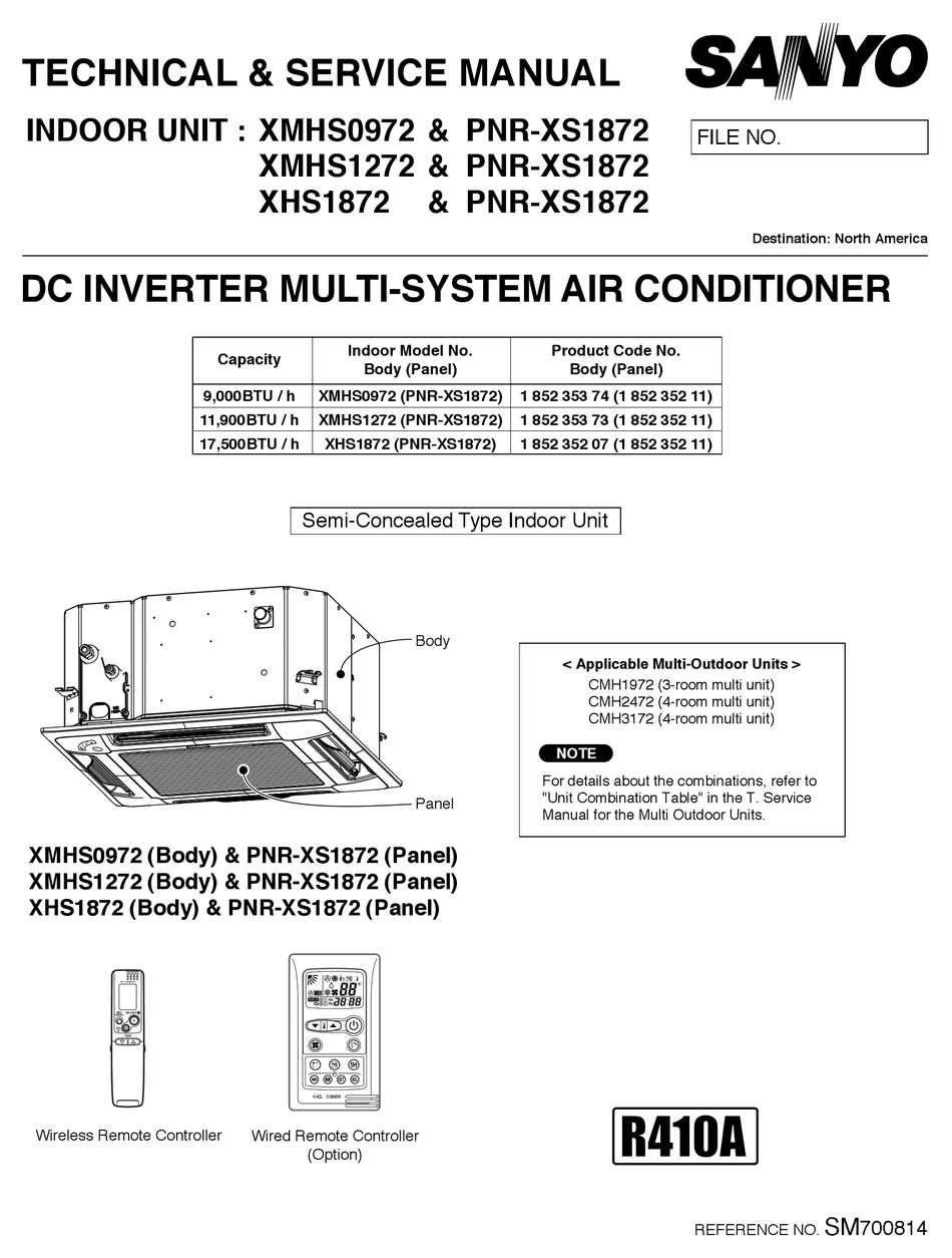 technical & service manual dc inverter multi-system air conditioner