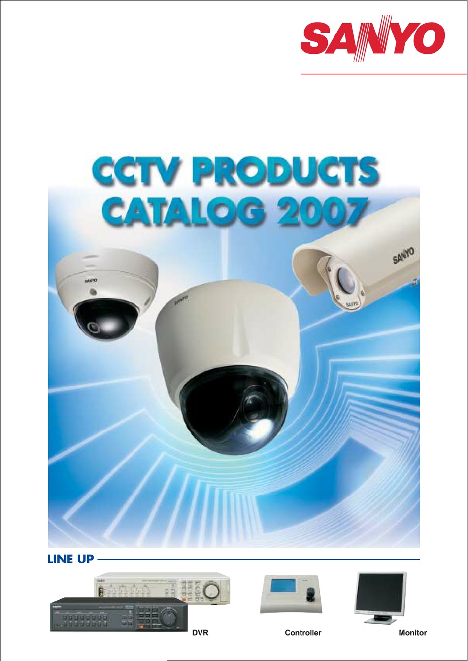 3x Überwachungskamera Colour CCD von Sanyo VCC-ZM500P mit Decken/Wandhalter 