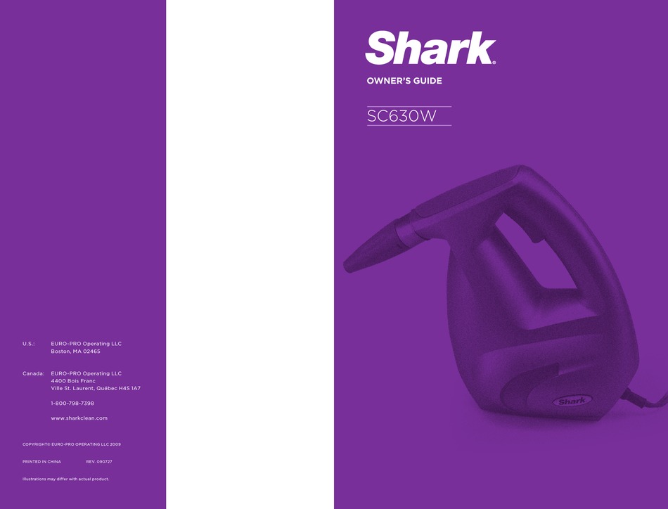 Shark Sc630w Owner S Manual Pdf Download Manualslib