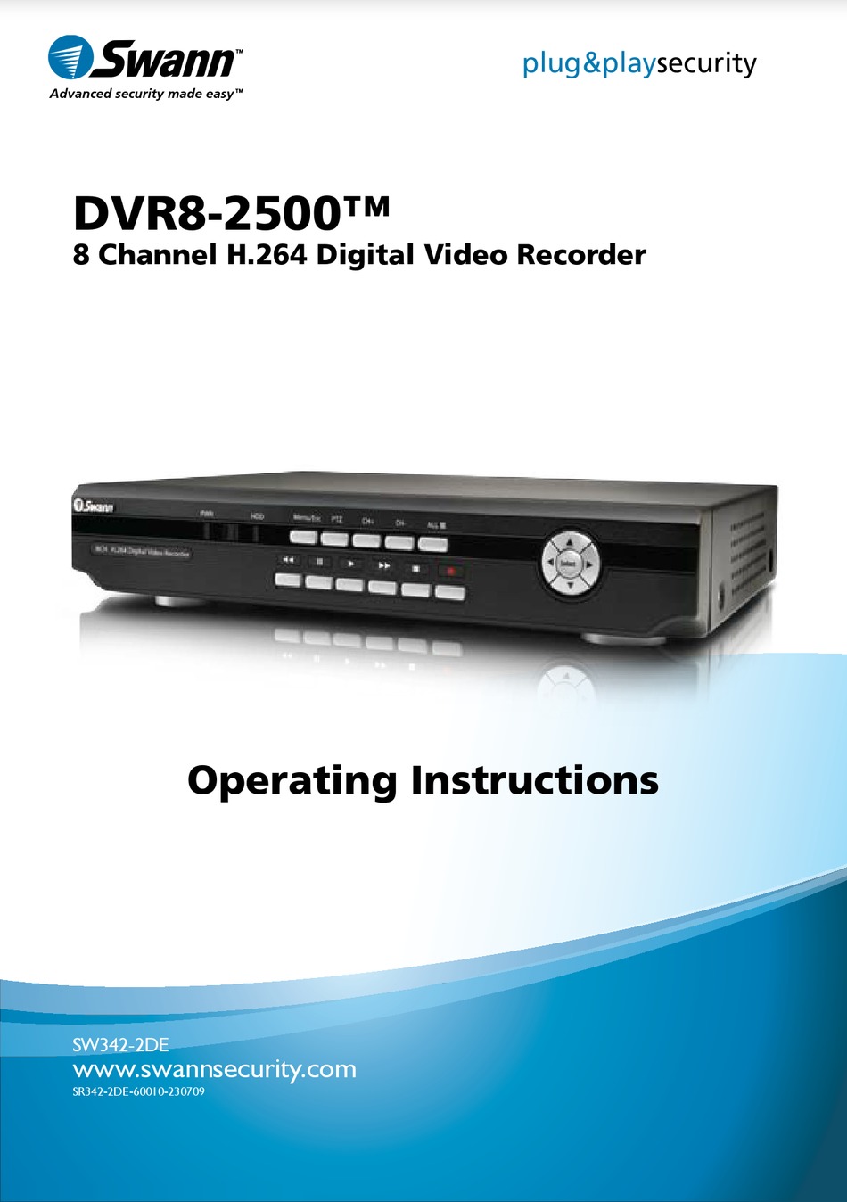 swann-dvr8-2500-dvr-operating-instructions-manual-manualslib