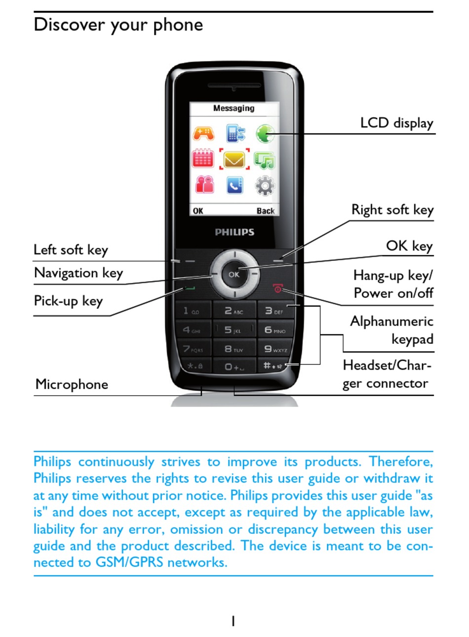 Philips Ctx100slv00 Cell Phone Manual Manualslib 8543