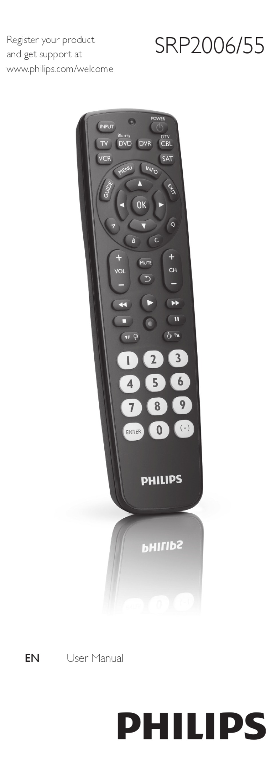 Philips Perfect replacement SRP2018/10 - Télécommande - Garantie 3 ans LDLC