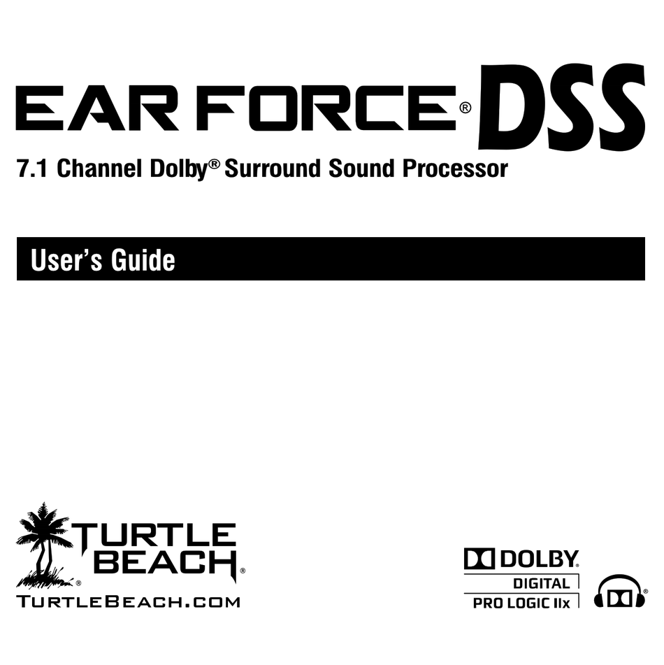 TURTLE BEACH EAR FORCE DSS USER MANUAL 