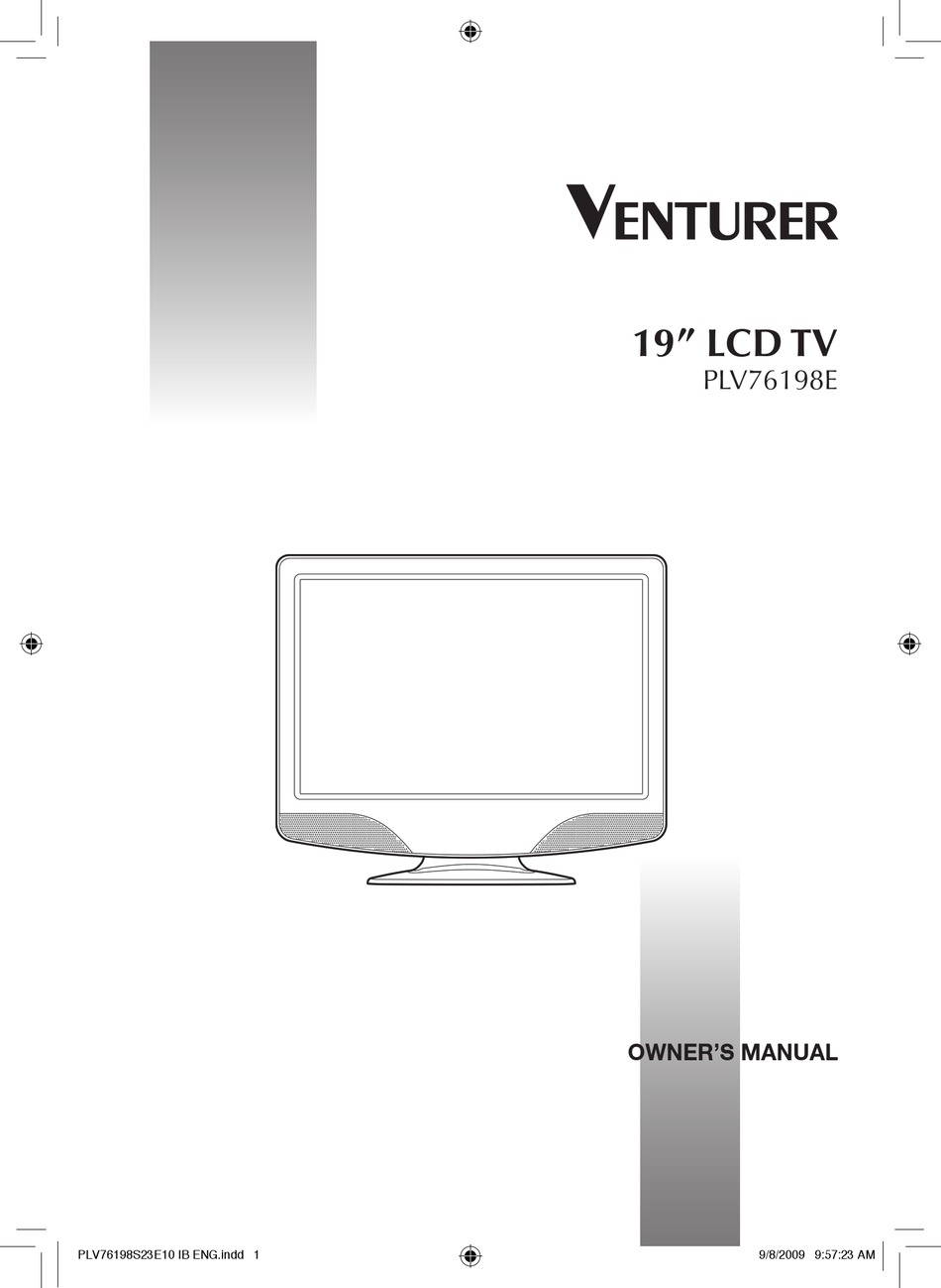 VENTURER PLV76198E OWNER'S MANUAL Pdf Download | ManualsLib