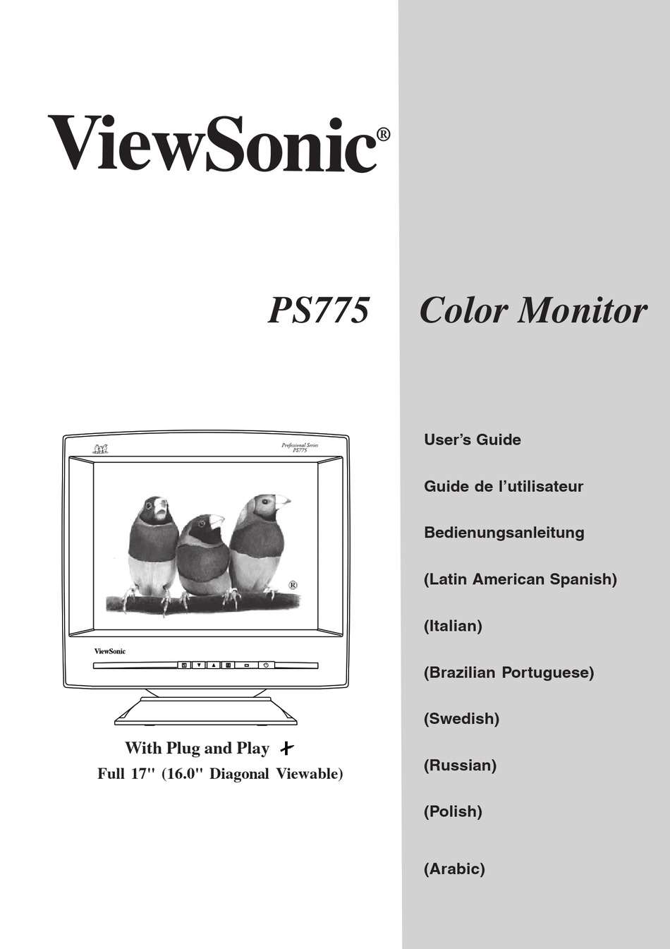 viewsonic ps775