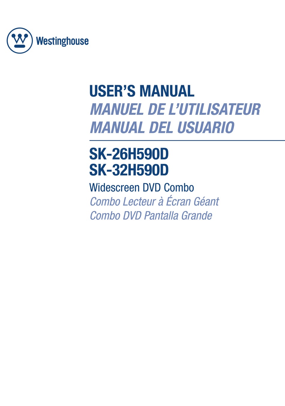 WESTINGHOUSE DVD COMBO DVD VCR COMBO USER MANUAL ManualsLib