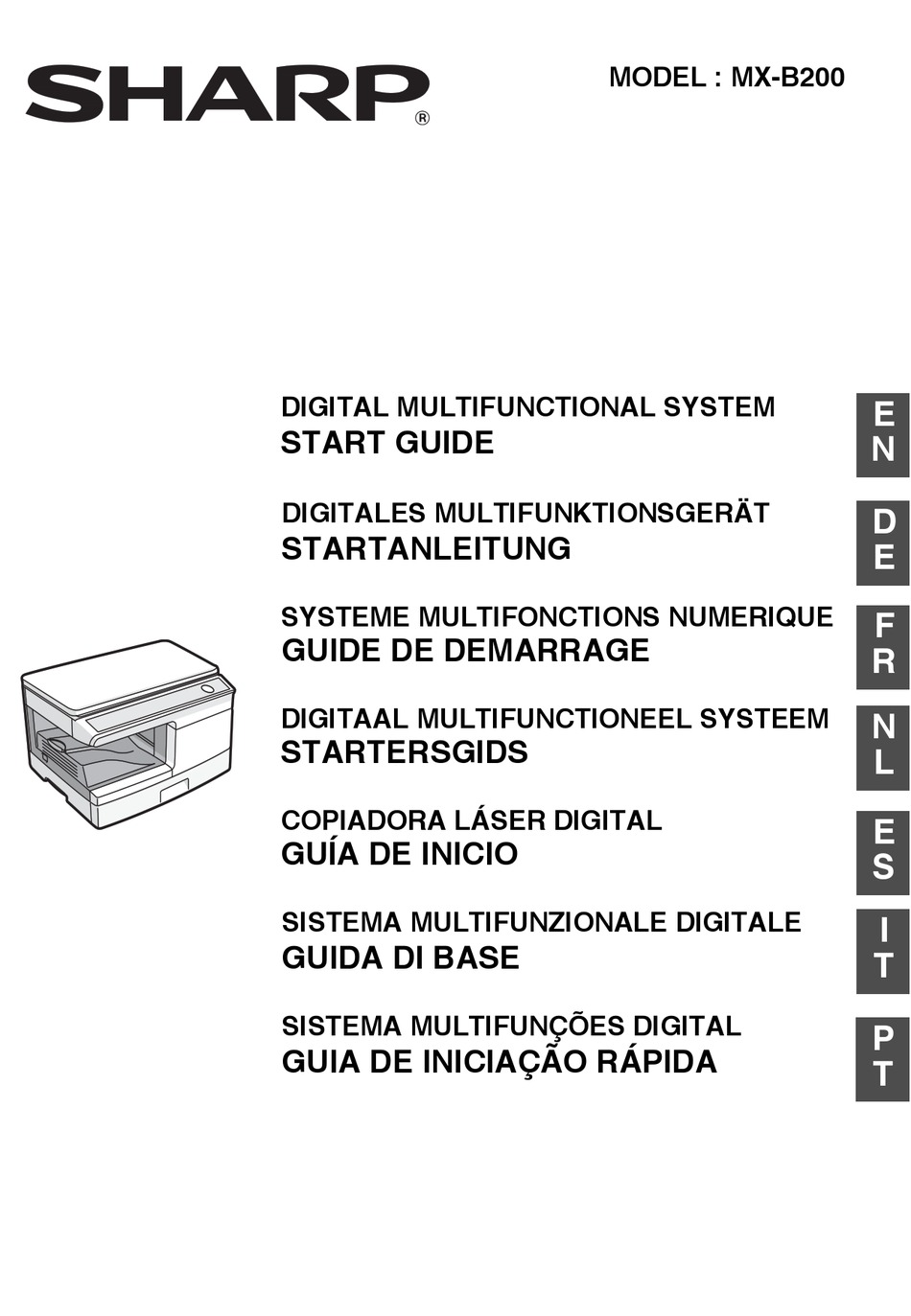 Программа для сканирования sharp mx b200