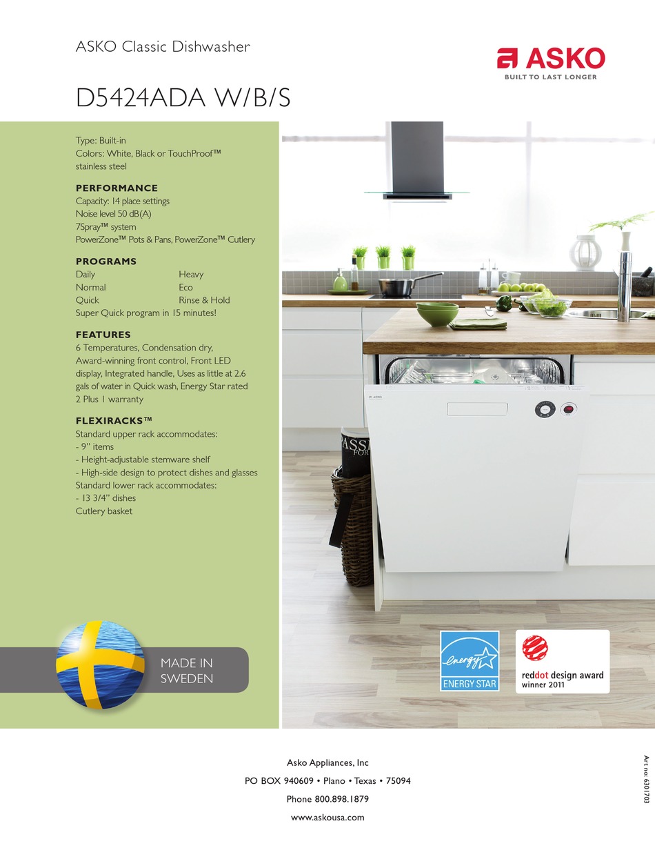 asko-d5424ada-w-dishwasher-specification-sheet-manualslib