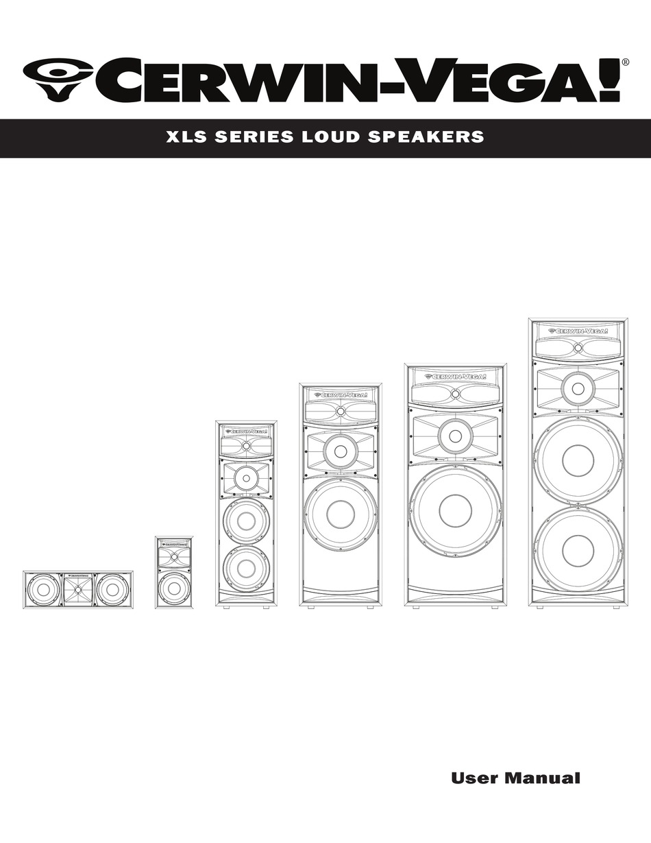 Cerwin Vega Xls Series Xls 12 User Manual Pdf Download Manualslib