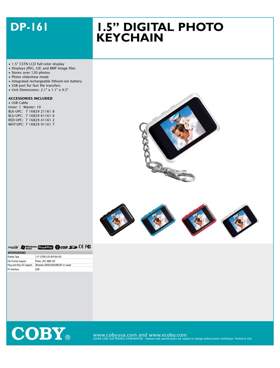 coby photo viewer software dp 161