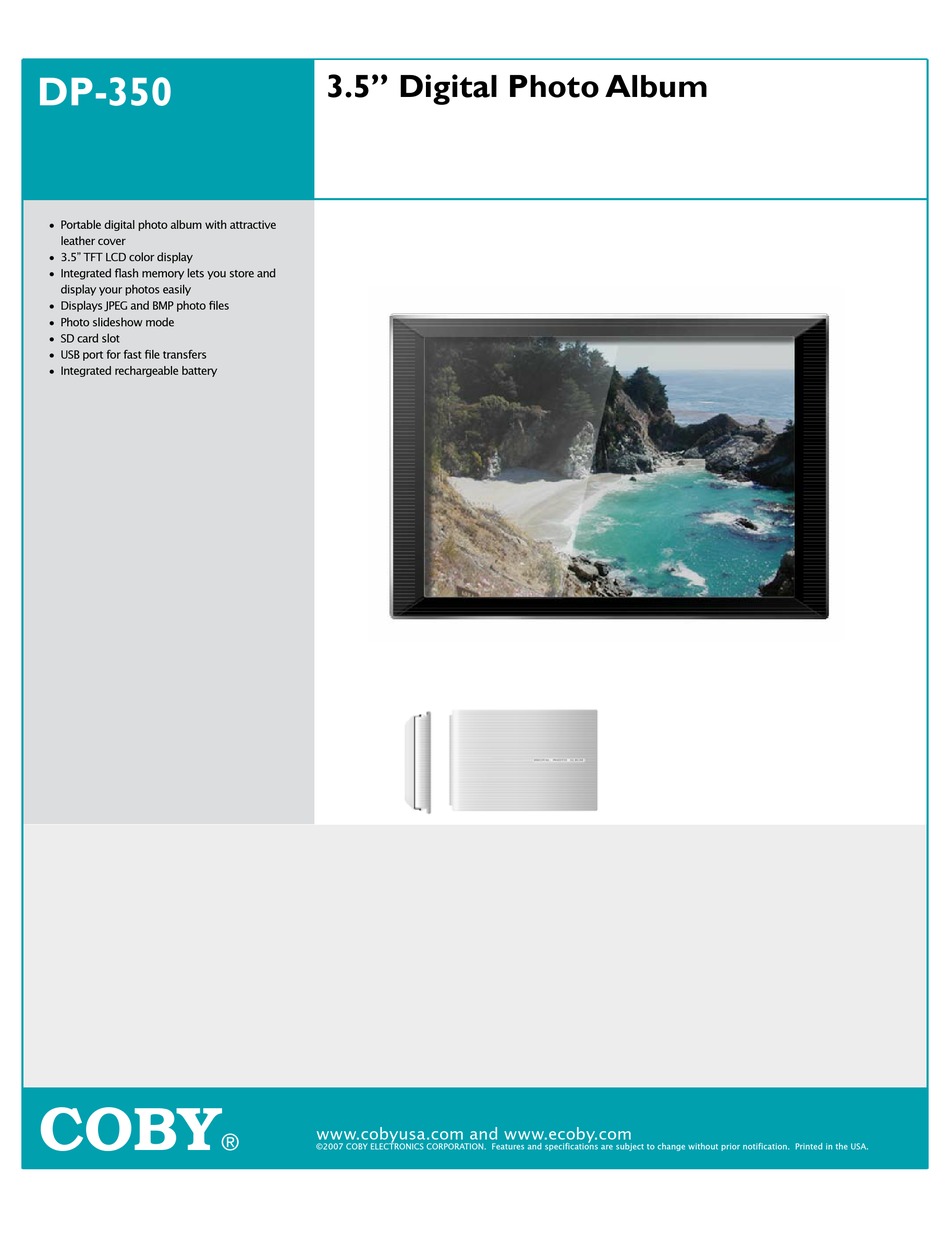 coby photo viewer software dp151