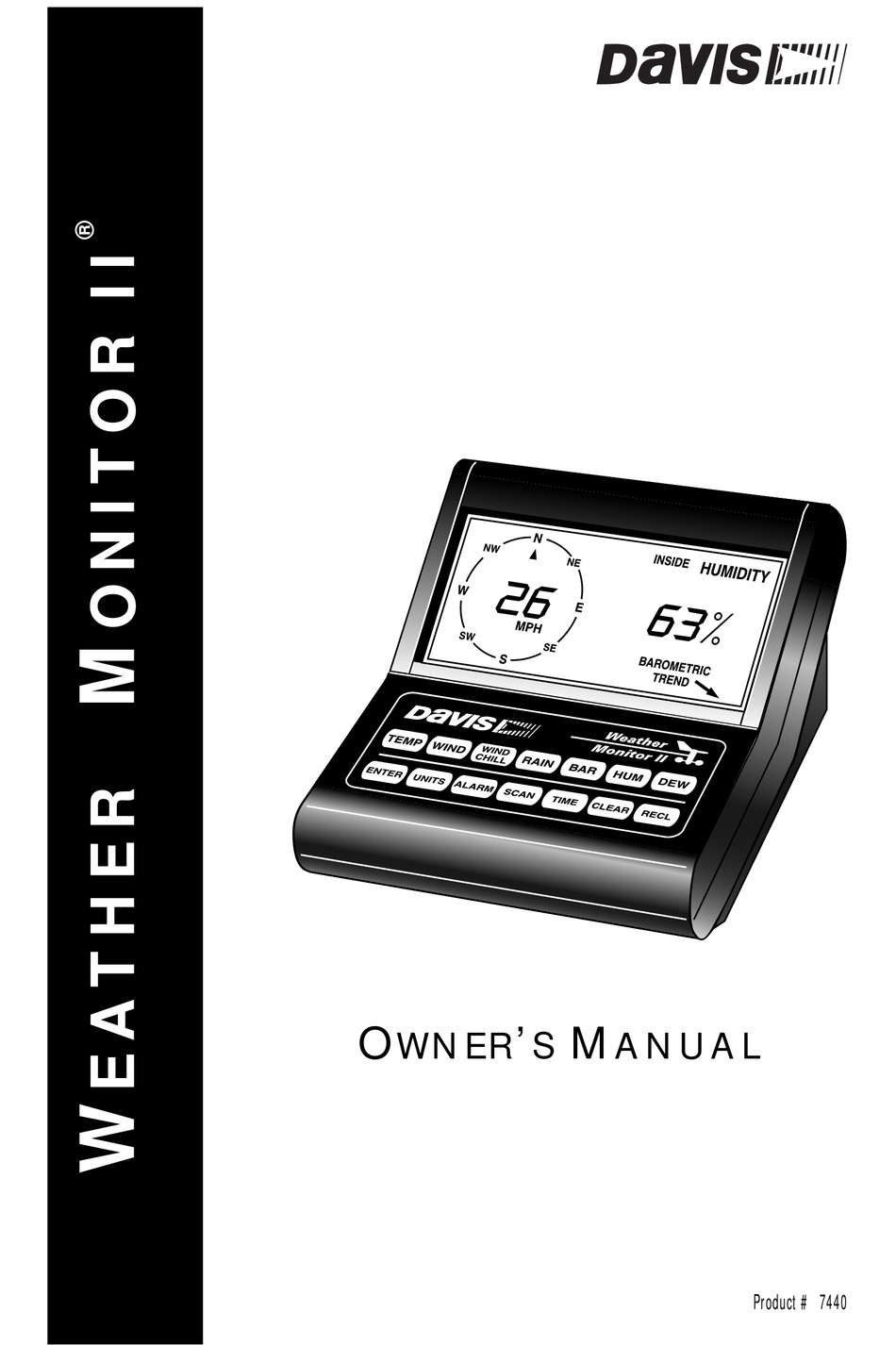 DAVIS WEATHER MONITOR II WEATHER STATION OWNER'S MANUAL ManualsLib