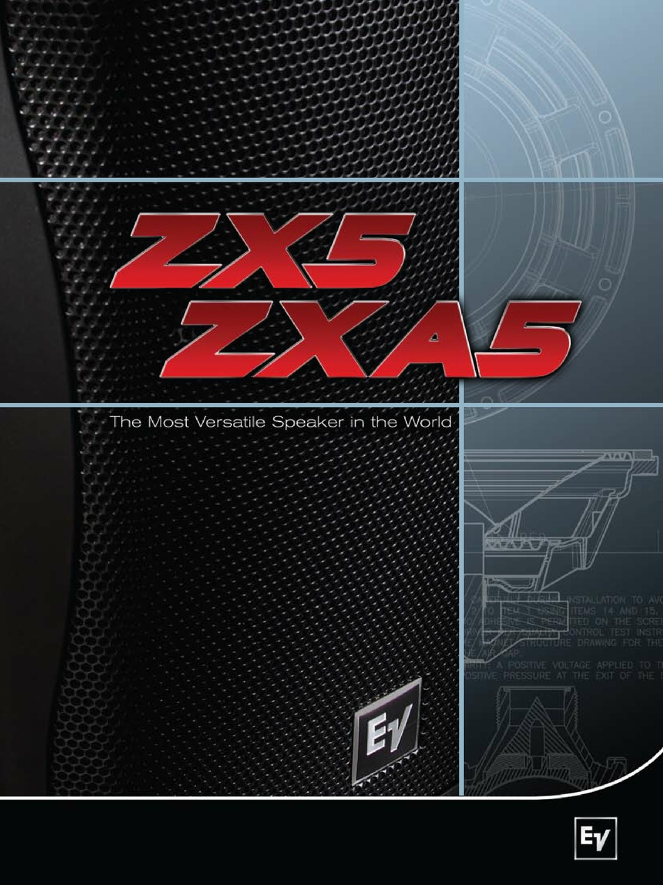 ELECTROVOICE ZX SERIES ZXA5 SPEAKER BROCHURE & SPECS ManualsLib