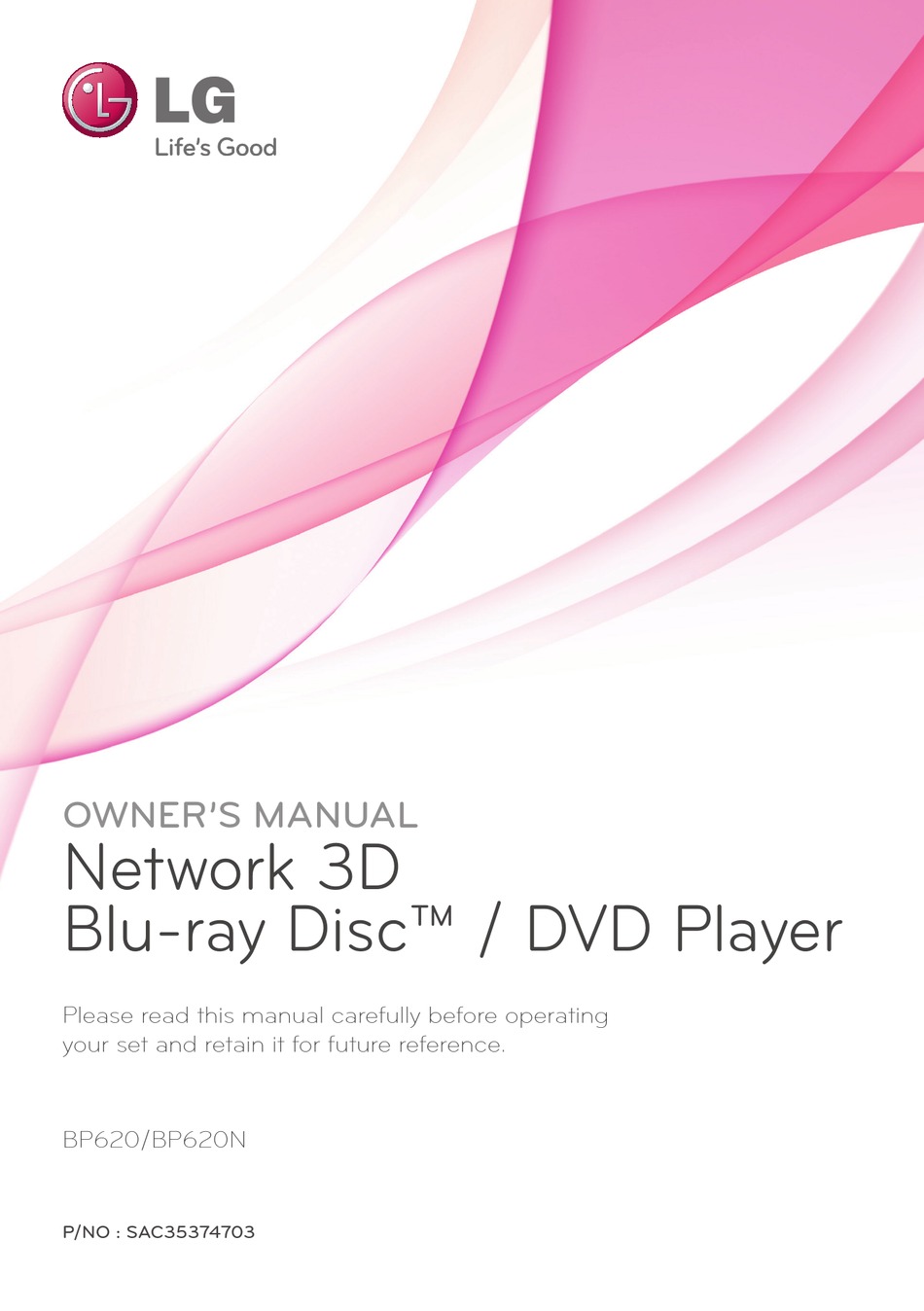 LG BP620 OWNER'S MANUAL Pdf Download | ManualsLib