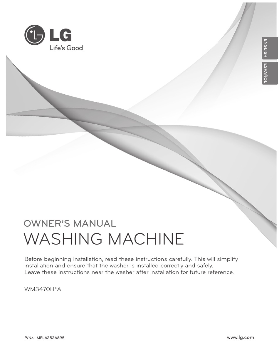 LG WM3470HWA OWNER'S MANUAL Pdf Download | ManualsLib