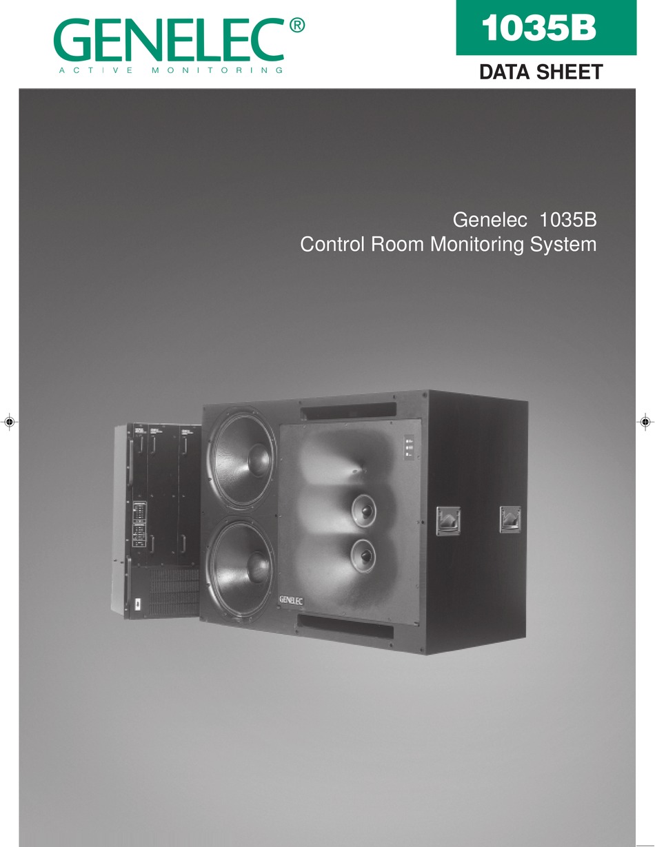 GENELEC 1035B SPEAKER DATASHEET 