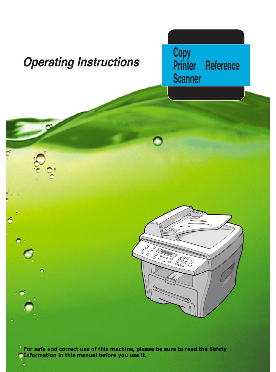 Operation manual pdf. Ricoh Aficio fx16. Инструкция пользователя Ricoh. Aficio fx200/200l. User manual лазер.