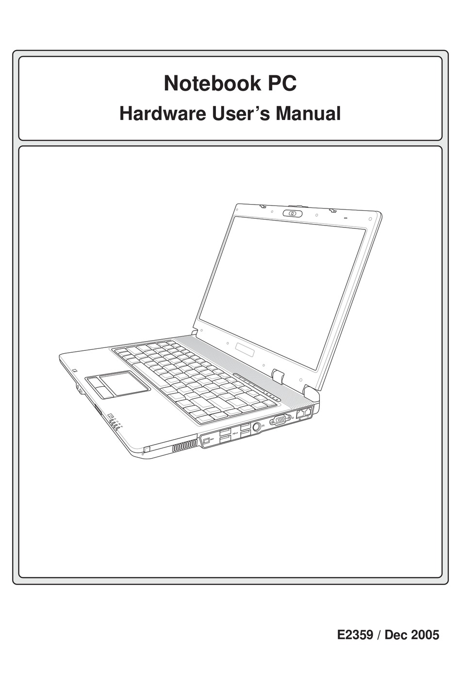 ASUS Z62J LAPTOP HARDWARE USER MANUAL | ManualsLib