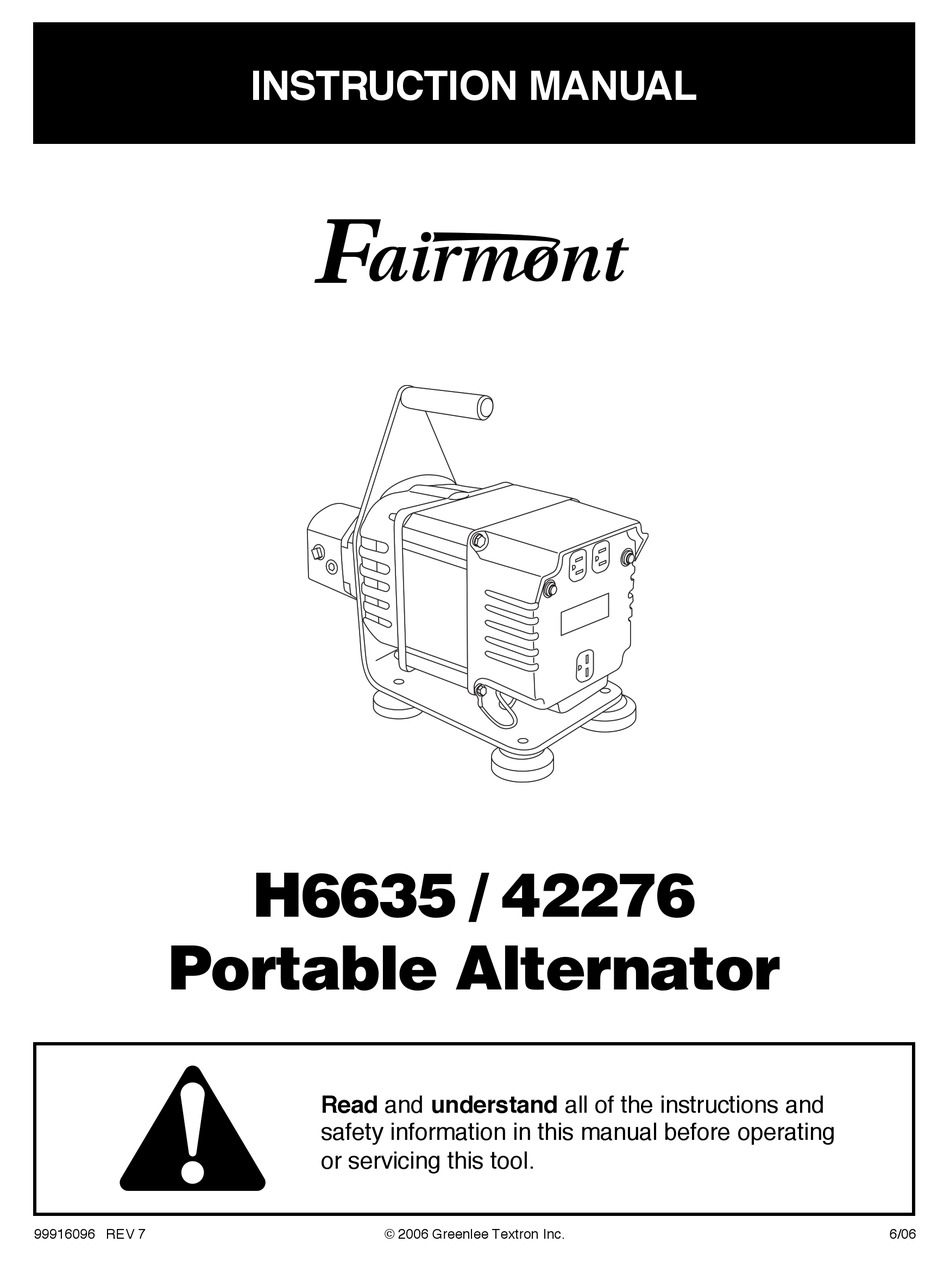 FAIRMONT 42276 POWER SUPPLY INSTRUCTION MANUAL ManualsLib