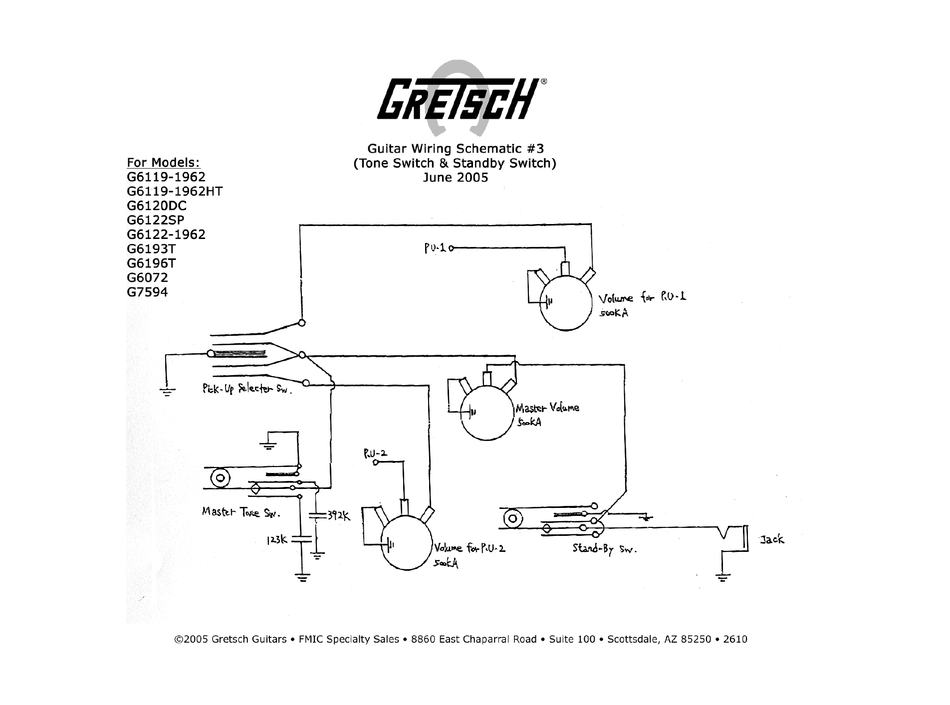 GRETSCH G6072 WIRING DIAGRAM Pdf Download | ManualsLib