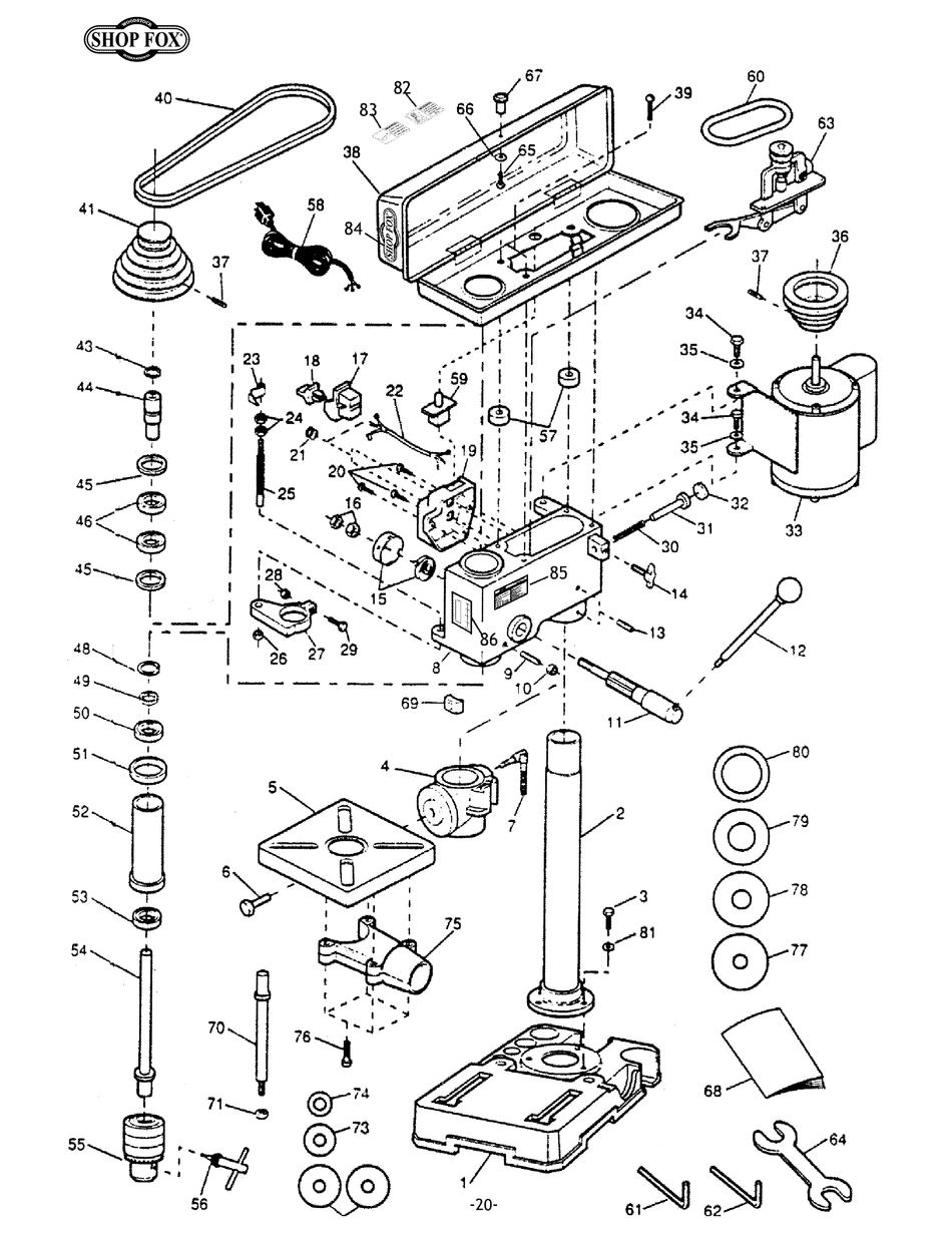 GRIZZLY H0625 DRILL PARTS LIST | ManualsLib