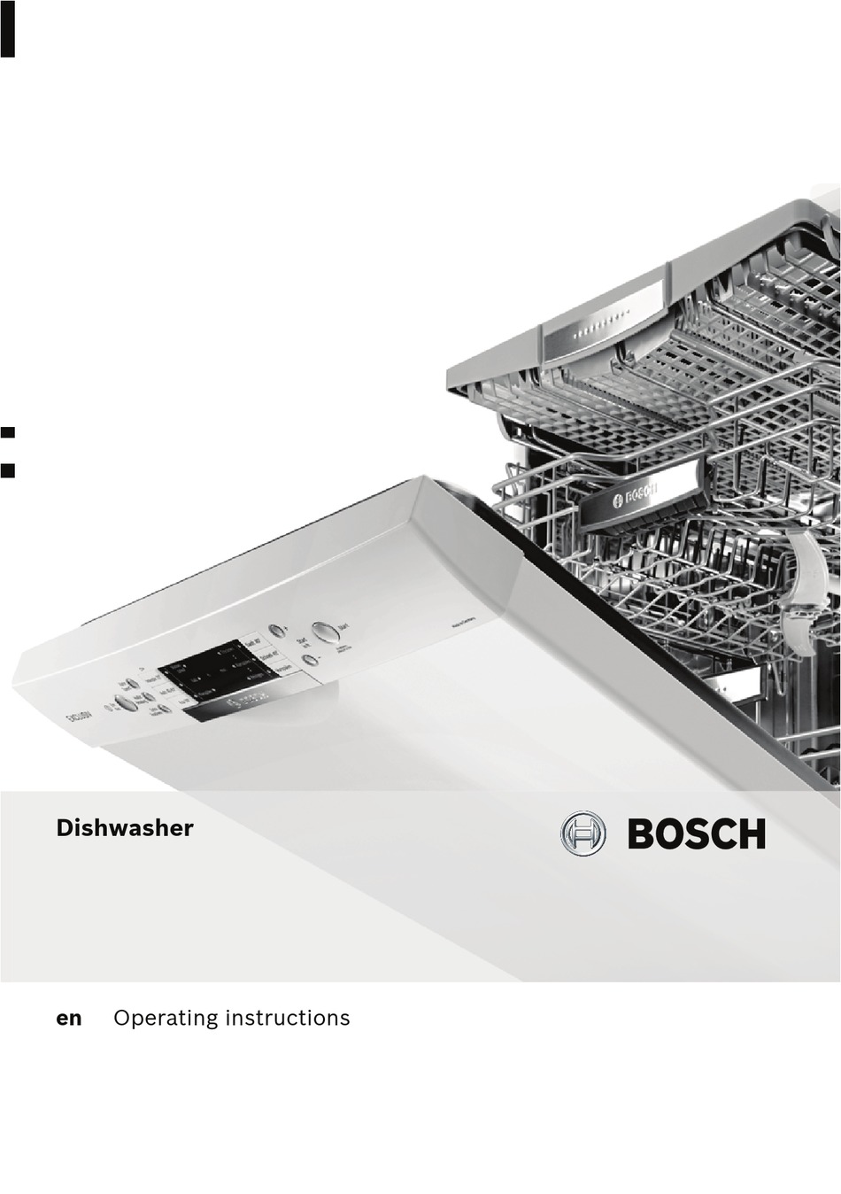 bosch classixx slimline dishwasher manual