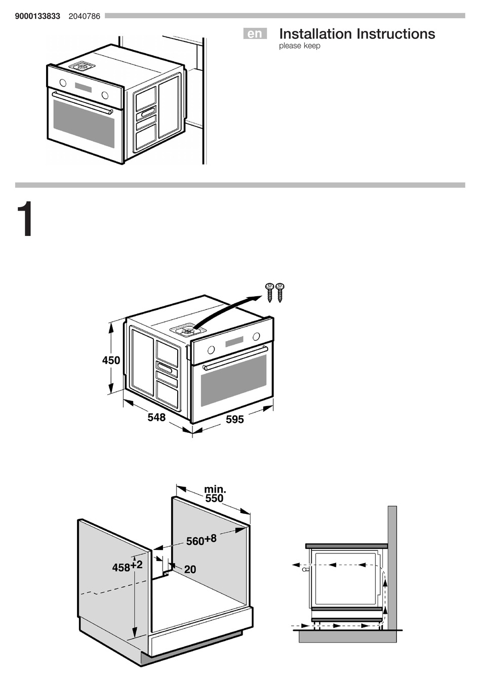 BOSCH HBC86P753B MICROWAVE OVEN INSTALLATION INSTRUCTIONS ManualsLib
