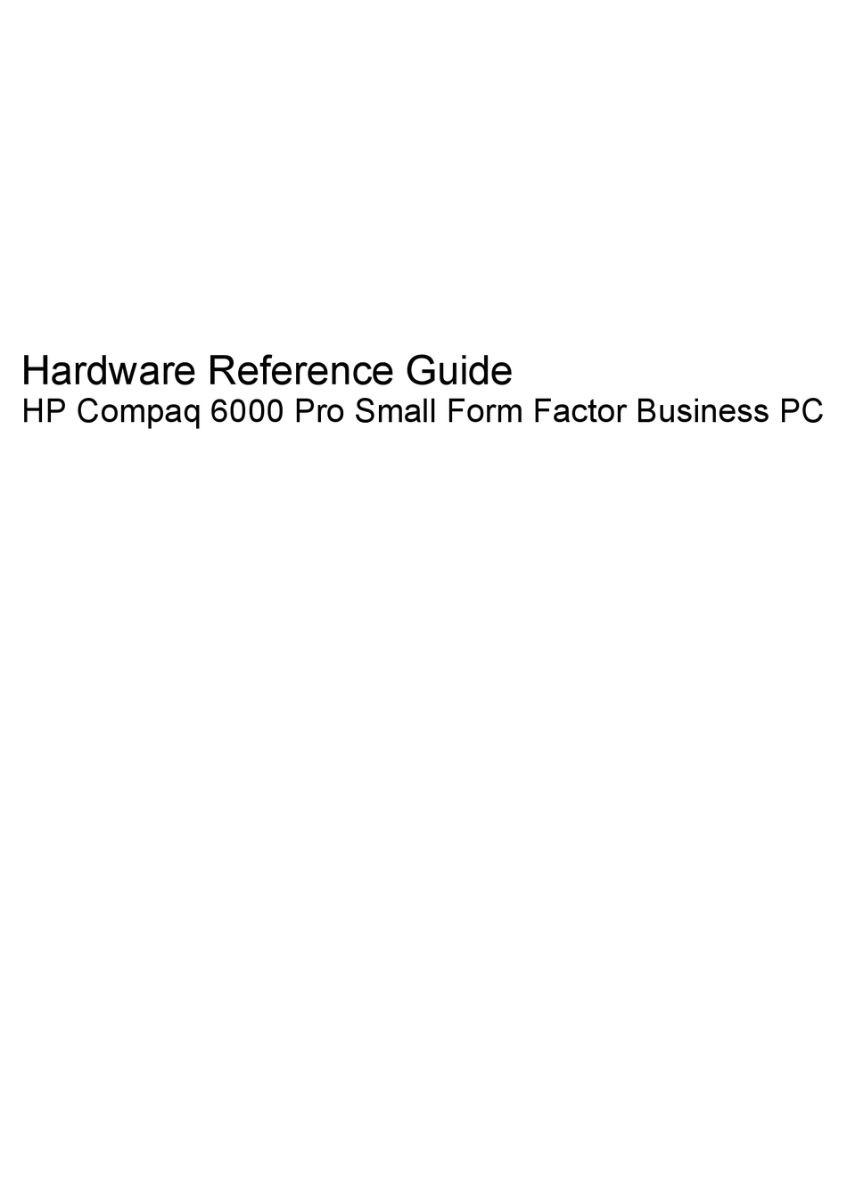 what is a pci serial port hp compaq 6000 pro