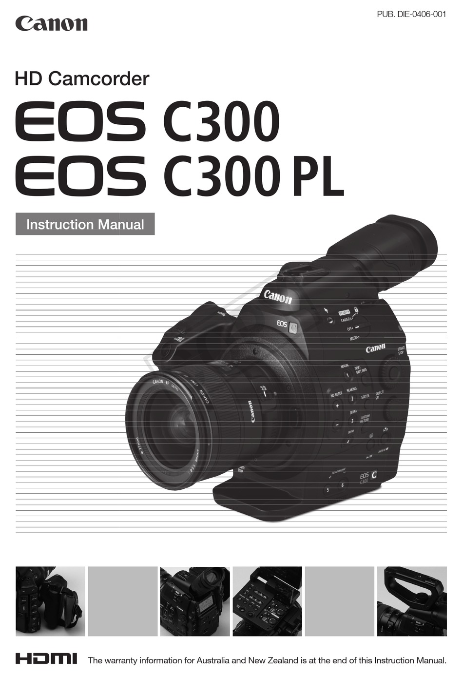 Canon Eos C300 Instruction Manual Pdf Download Manualslib