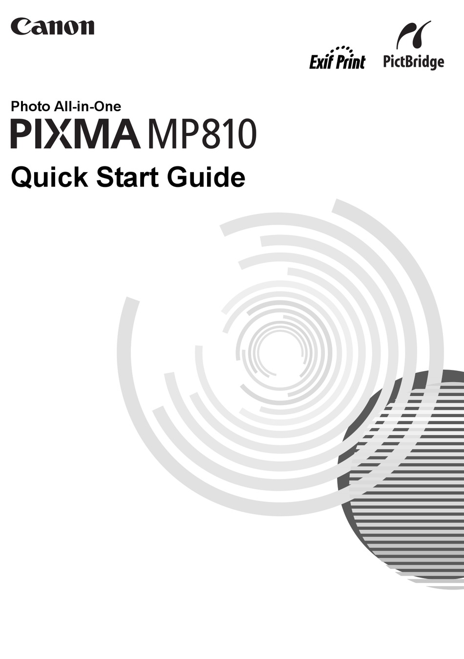 CANON PIXMA MP810 QUICK START MANUAL Pdf Download | ManualsLib