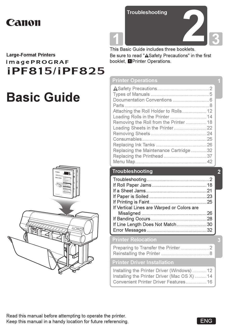 CANON IMAGEPROGRAF IPF825 BASIC GUIDE NO.2 BASIC MANUAL Pdf Download