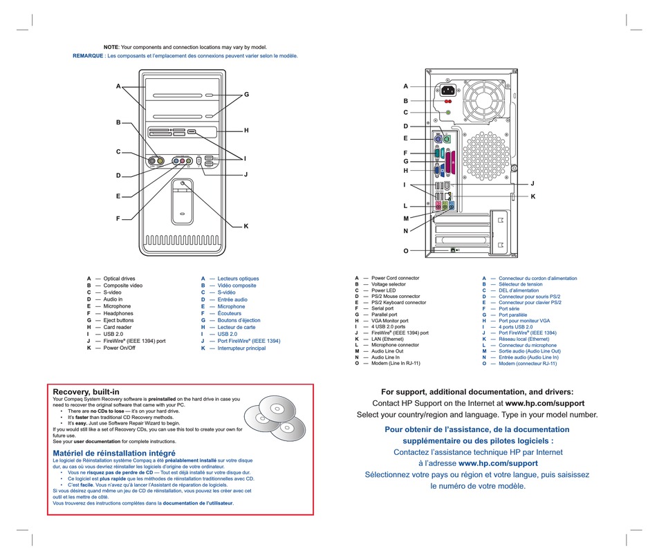 Hp Compaq Presariopresario Sr1300 Desktop Connection Manual Manualslib 3827