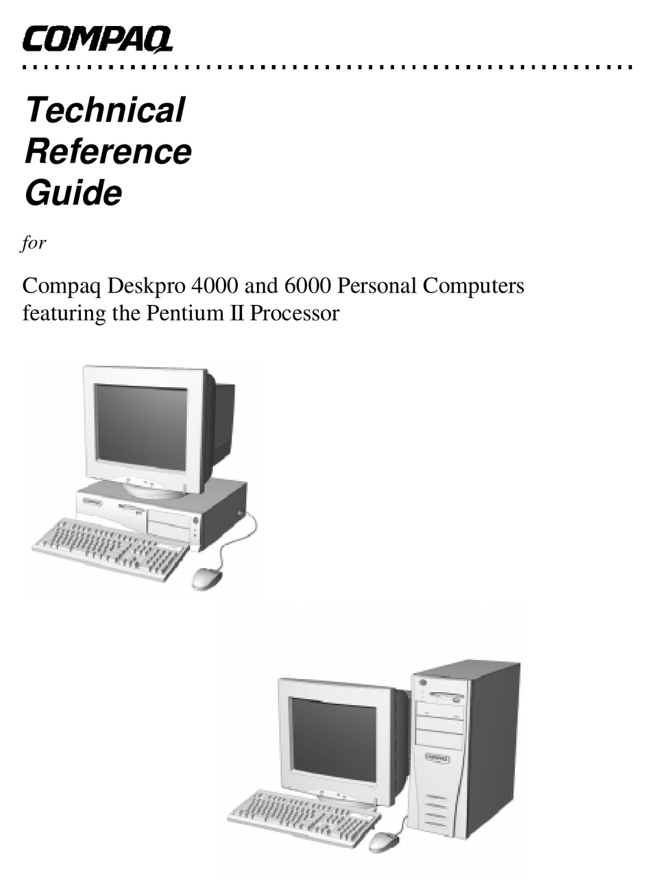 Compaq Deskpro 4000 Technical Reference Manual Pdf Download Manualslib