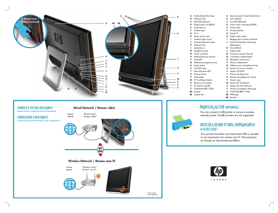 Hp Touchsmart Iq804 Quick Start Manual Pdf Download Manualslib