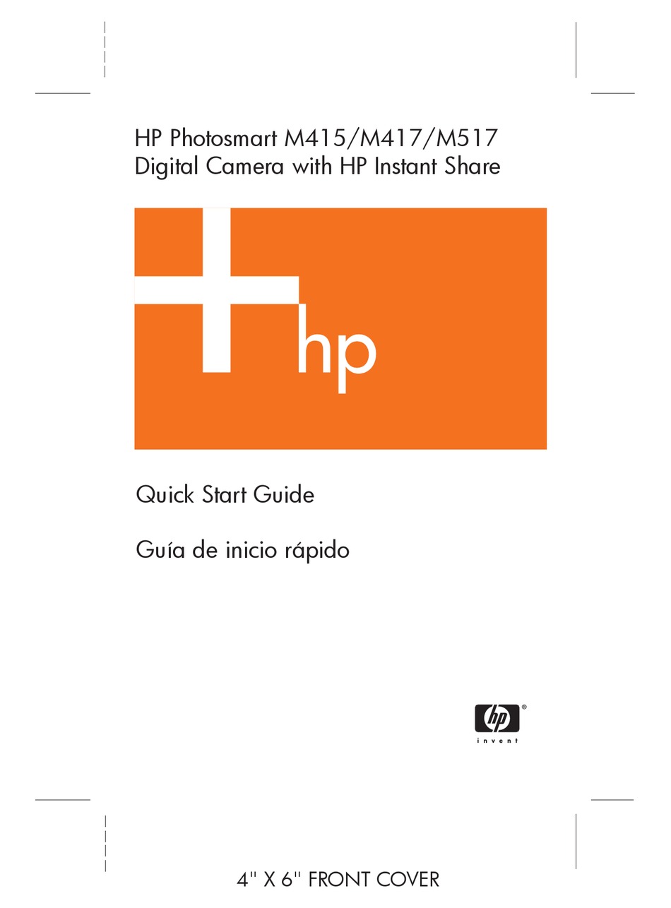 HP PHOTOSMART M415 DIGITAL CAMERA QUICK START MANUAL ManualsLib