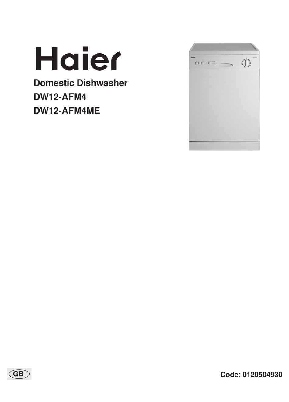 HAIER DW AFM DISHWASHER USER MANUAL ManualsLib