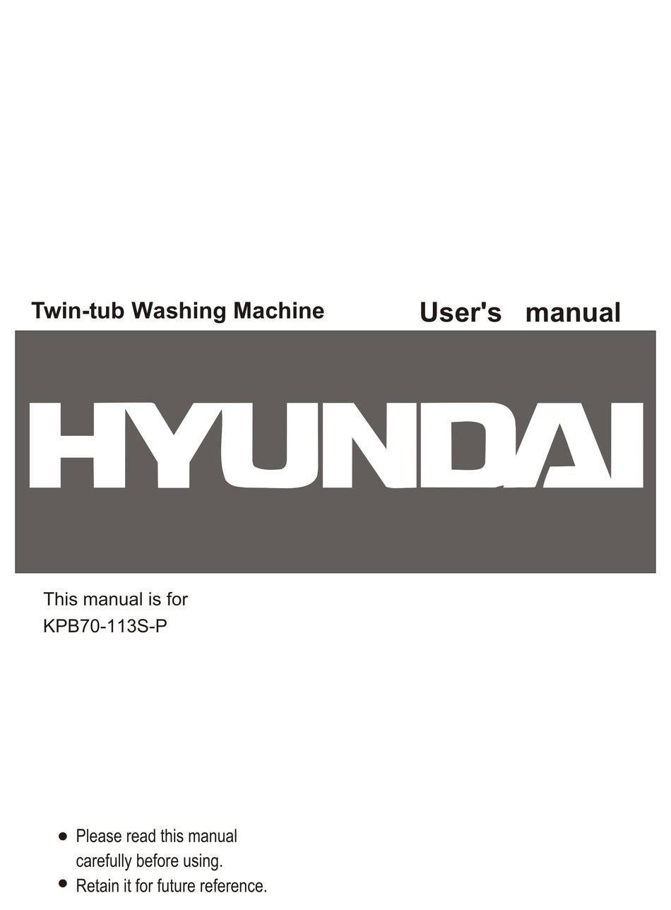HAIER KPB70113SP WASHER USER MANUAL ManualsLib