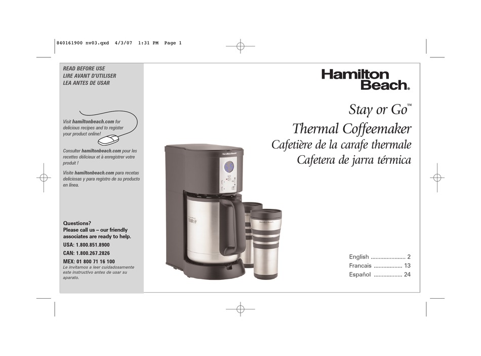 User manual Hamilton Beach BrewStation 47334 (English - 32 pages)