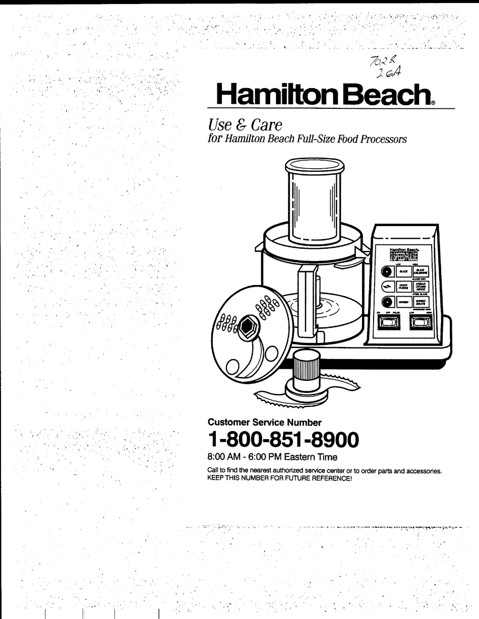 User manual Hamilton Beach 25500 (English - 32 pages)