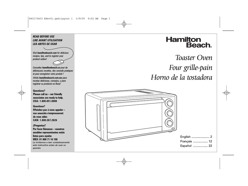 HAMILTON BEACH 31508 USER MANUAL Pdf Download | ManualsLib