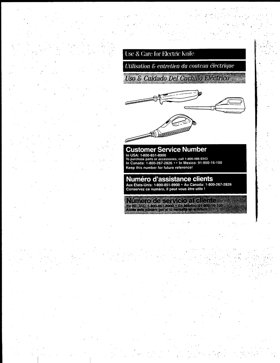HAMILTON BEACH 74100 KITCHEN UTENSIL USE & CARE MANUAL ManualsLib