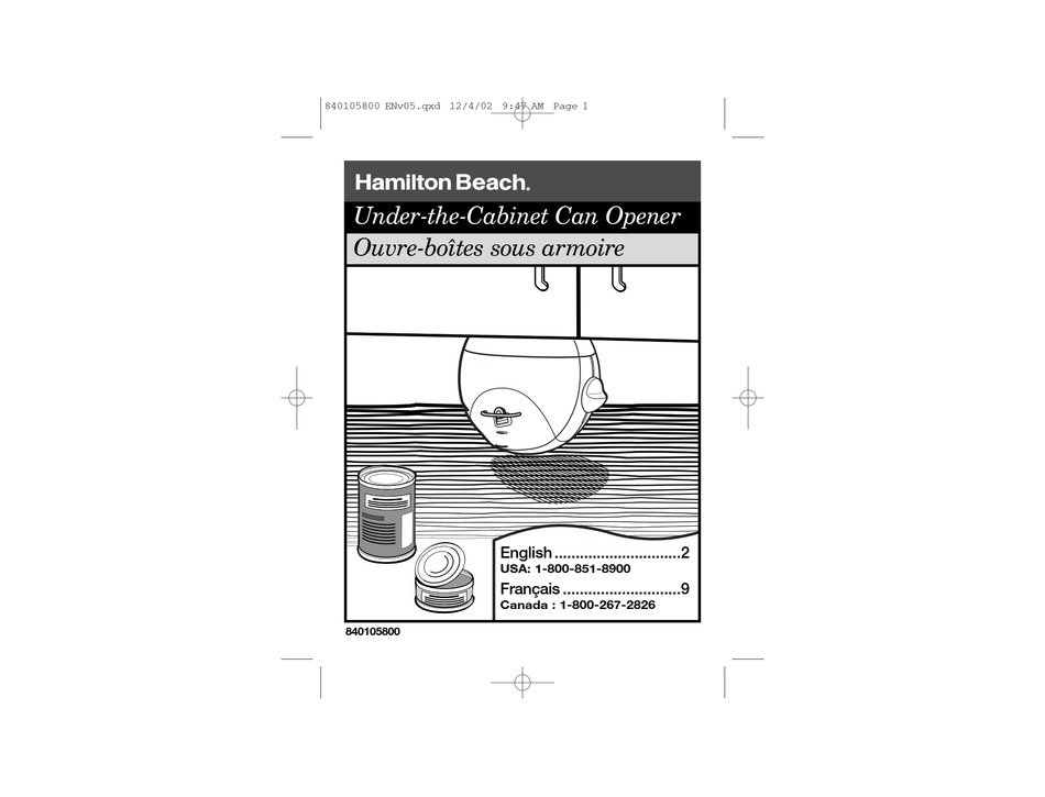 HAMILTON BEACH 76460 USER MANUAL Pdf Download | ManualsLib