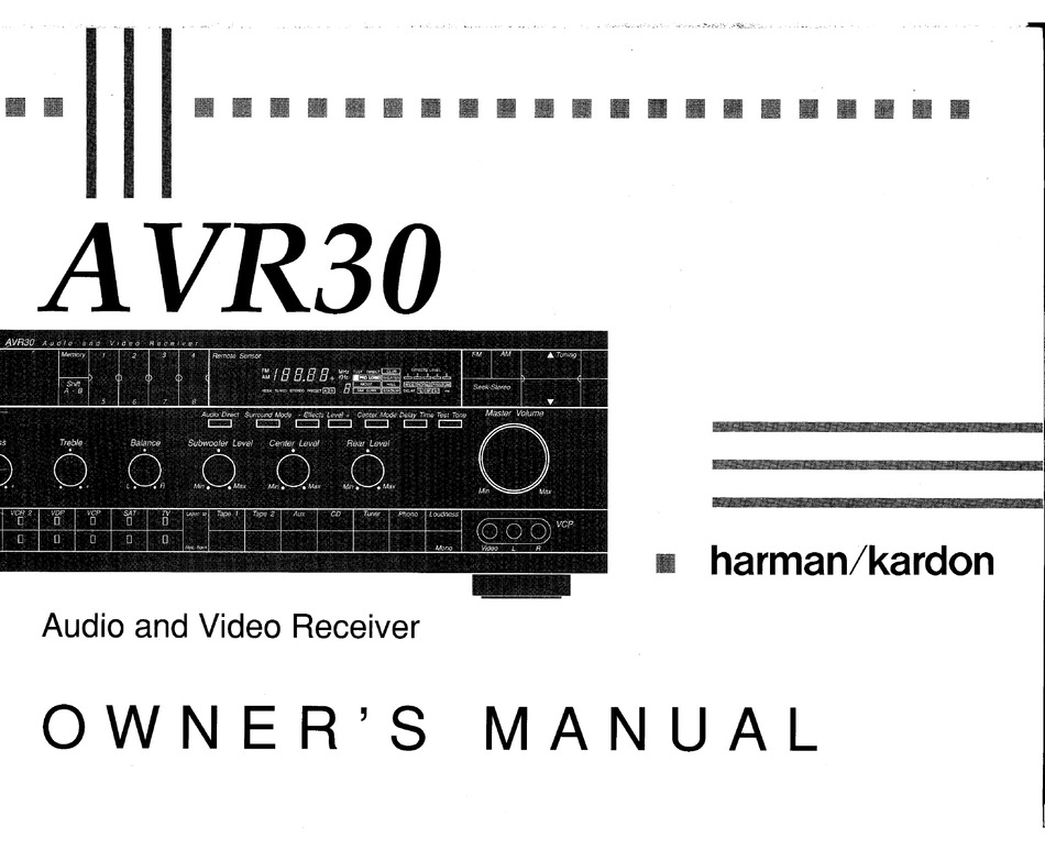 Harman Kardon Avr310 Av Digital Receiver Service Manual Pdf / Harman