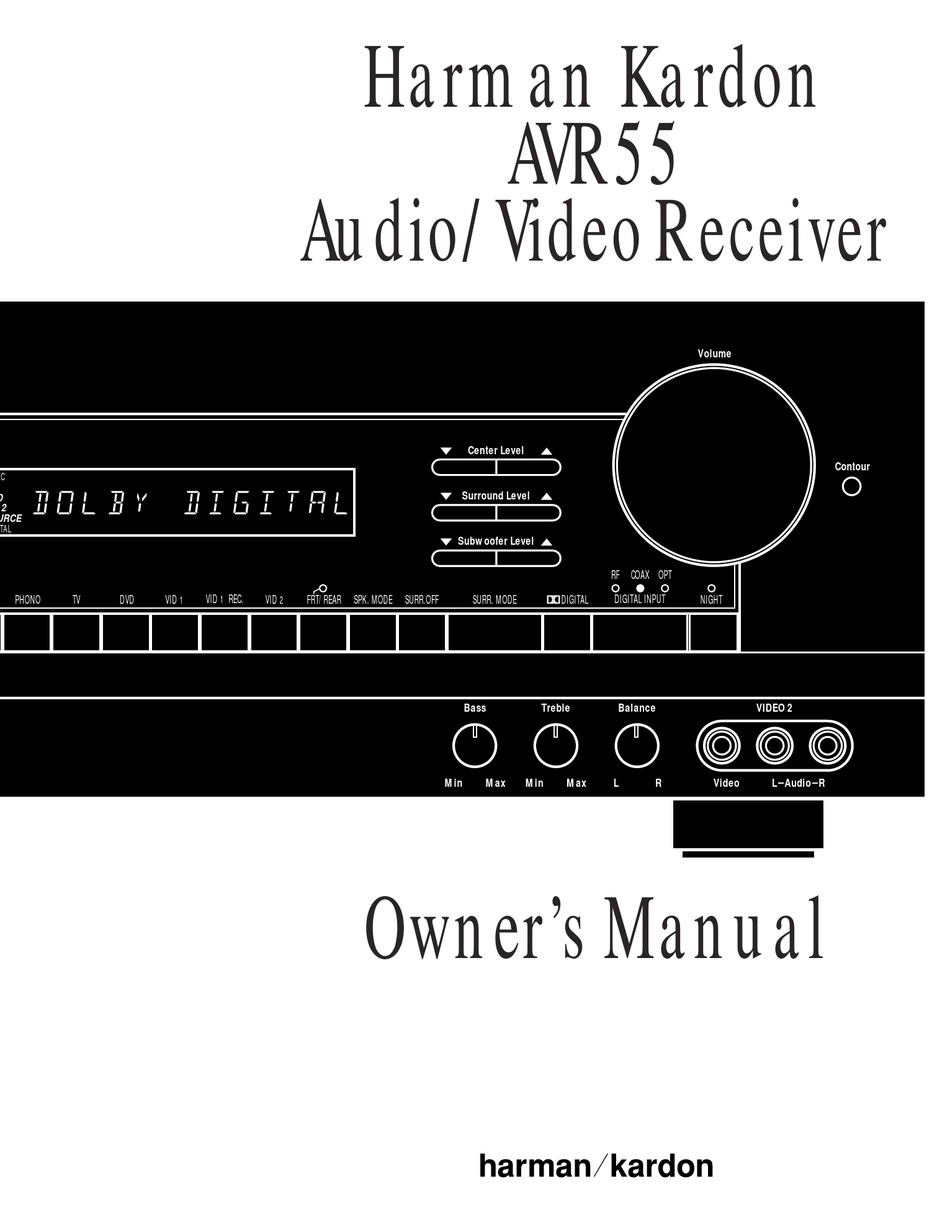 harman kardon avr 55