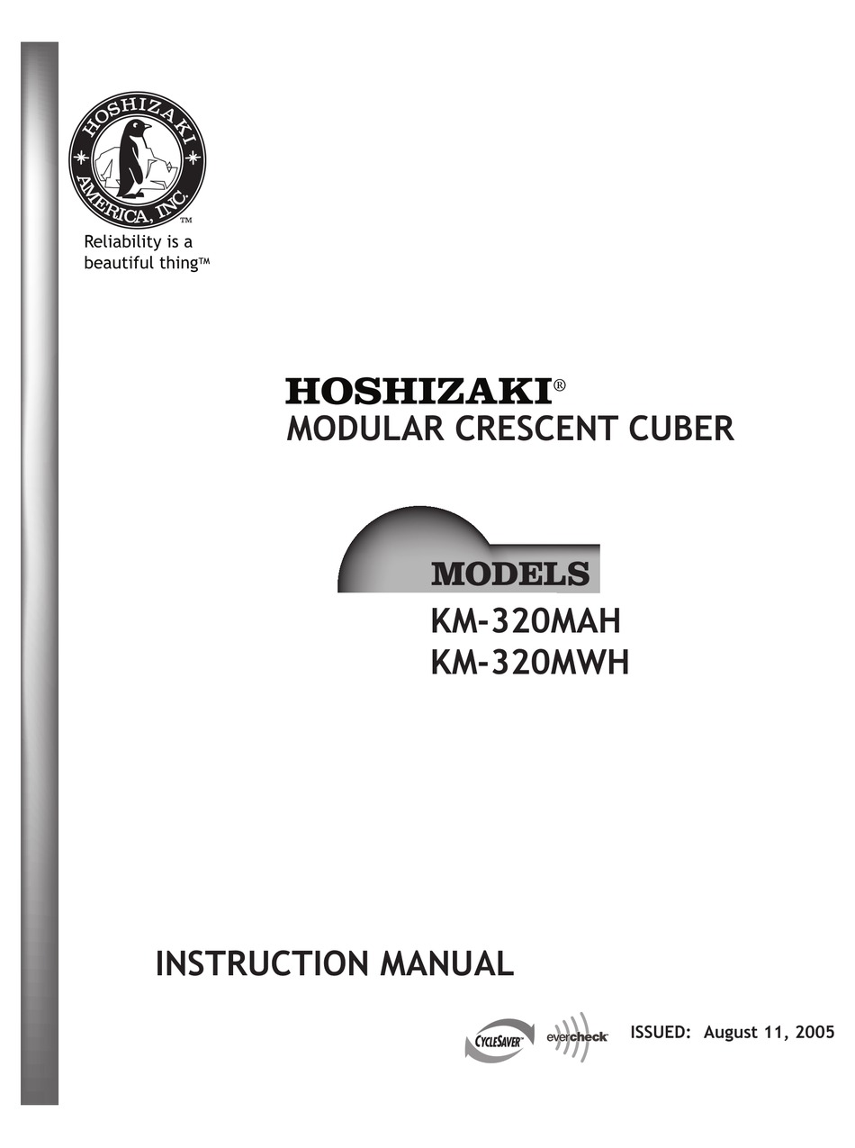 HOSHIZAKI KM320MAH ICE MAKER INSTRUCTION MANUAL ManualsLib