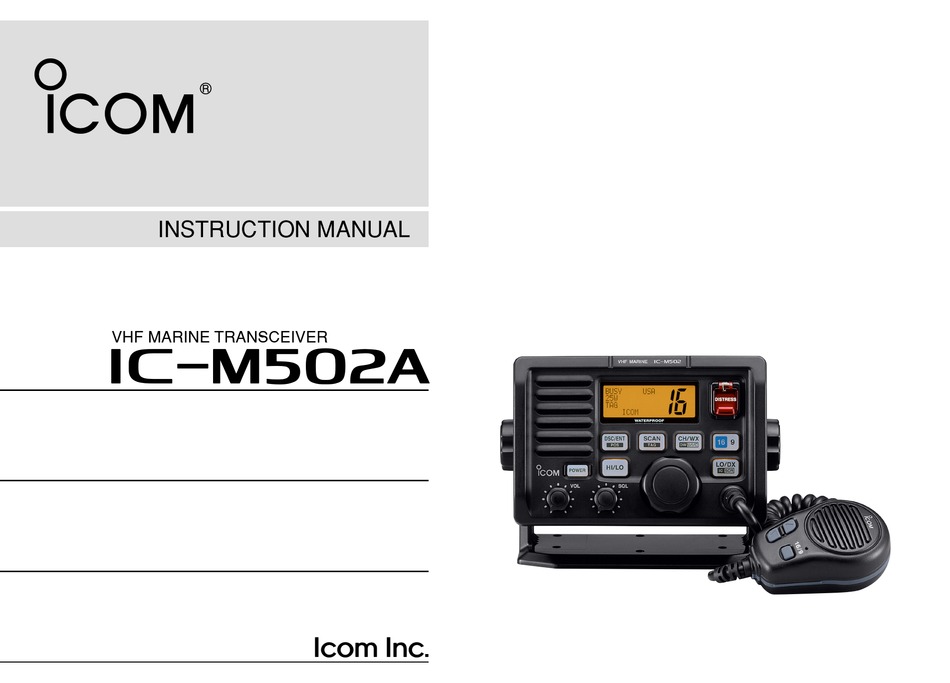ICM502A TRANSCEIVER INSTRUCTION MANUAL ManualsLib